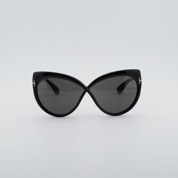 Tom Ford Beatrice FT1196 01A Sunglasses Black Butterfly Frame, Smoke Lenses main image 4